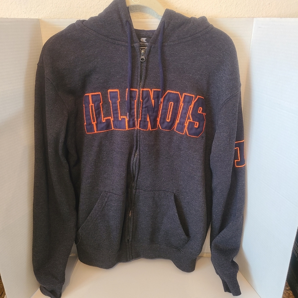 Colosseum University of Illinois Full Zip Hoodie M